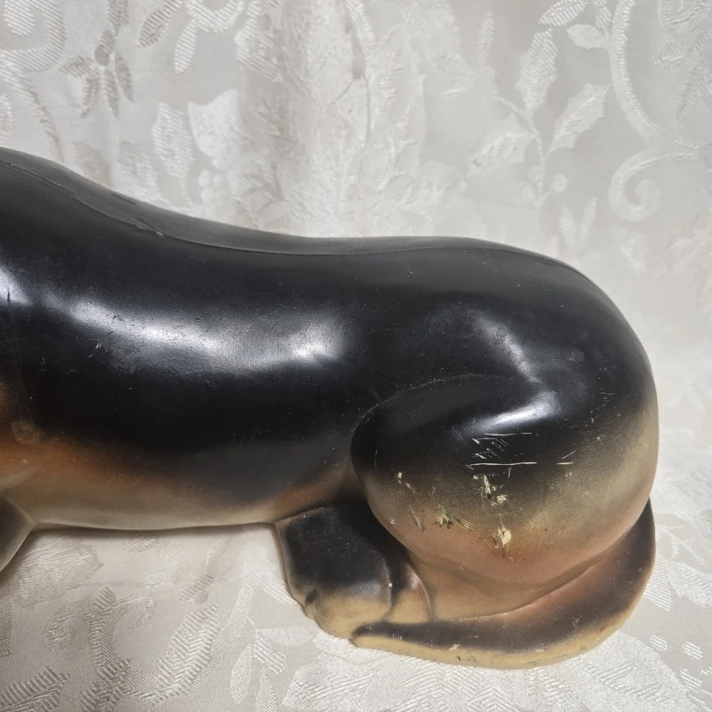 Vintage Basset Hound Hush Puppies Brown Dog 15” Union Products Plastic Blow Mold